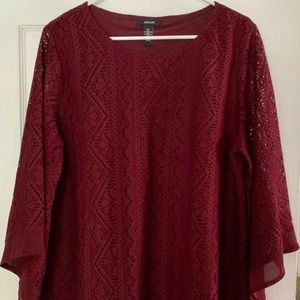 Formal Maroon Top